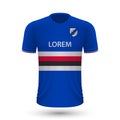 Realistic soccer shirt Sampdoria