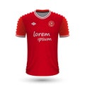 Realistic soccer shirt Twente 2022, jersey template for football