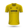 Realistic soccer shirt Villareal 2022, jersey template for footb