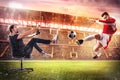 Realistic soccer video game Royalty Free Stock Photo