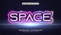 Realistic Space text effect. Editable Colorful Galaxy text effect