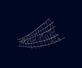 Realistic spiderweb isolated vector icon