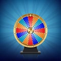 Realistic spinning fortune wheel