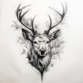 Realistic Stag Tattoo Design Inspired By Nature