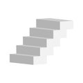 Realistic stairs motivation for fast promotion vector