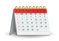 Realistic stand calendar isolated on background