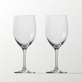 Realistic Still Life Wine Glasses On White Background Royalty Free Stock Photo