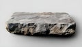 Realistic stone slab isolated on white background, perfect for architectural visualization or product placement Royalty Free Stock Photo