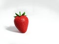 Realistic Strawberry 3D Render on White Background Royalty Free Stock Photo