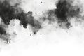 In a realistic style, dark smoke is isolated on a transparent white background Royalty Free Stock Photo
