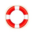 Realistic Style, lifebuoy Isolated on White Background. Vector stock illustration Royalty Free Stock Photo