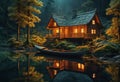 Beautiful Nature: Realistic Sunlit Landscapes with Bioluminescence Intrigue