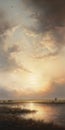 Realistic Sunset Painting With Ethereal Cloudscapes By Mandy Disher