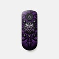 Realistic And Surrealistic Purple And Black Remote Control With Symmetrical Design