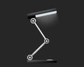 Realistic table or desk lamp. Vector image.