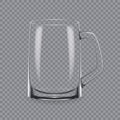 Template, layout, breadboard, empty glass, mugs, for drink beer. Royalty Free Stock Photo