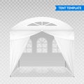 Realistic Tent Template On Transparent Background