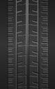 Realistic texture of silhouette car tread on gray background - Vector Royalty Free Stock Photo