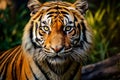 Realistic tiger face. Generative AI Royalty Free Stock Photo