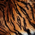 realistic tiger fur texture. Royalty Free Stock Photo