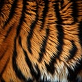 realistic tiger fur texture. Royalty Free Stock Photo