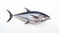 Large Tuna Fish In Jack Levine Style Against White Background Royalty Free Stock Photo