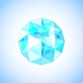 Realistic topaz shaped. Gem. Vector illustration. Royalty Free Stock Photo