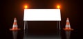 Realistic Traffic Barrier And Cones