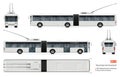 Realistic trolleybus vector illustration