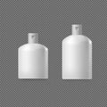 Realistic Tubes. Packing White Cosmetics or Medicines products Isolated on transparent background.