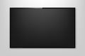 Realistic TV screen. TV screen mockup. Modern stylish lcd panel. Monitor display. Blank television template. Vector Royalty Free Stock Photo