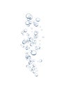 Realistic Underwater Bubbles Royalty Free Stock Photo