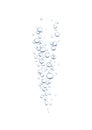 Realistic Underwater Bubbles Royalty Free Stock Photo