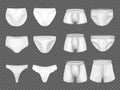 Realistic Underwear Set Royalty Free Stock Photo