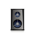 Acoustic Black Speaker Isolated On White Background Royalty Free Stock Photo