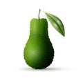 Realistic vector avocado Royalty Free Stock Photo