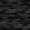 Realistic Vector brick wall seamless pattern. Flat wall texture. Black textured brick background for print, paper, design, decor, Royalty Free Stock Photo