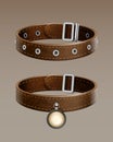 Vector leather collar