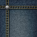 Realistic vector denim background.