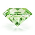 Realistic vector emerald illustration Royalty Free Stock Photo