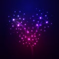 Realistic Vector fireworks