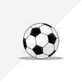 Realistic Vector Football Soccer ball illustration Royalty Free Stock Photo