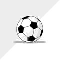 Realistic Vector Football Soccer ball illustration Royalty Free Stock Photo