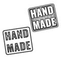 Realistic vector Handmade grunge rubber stamps