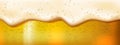 3d realistic vector illustration background. Beer and bubble foam. Oktoberfest concept.