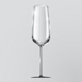 Realistic vector illustration of a champagne glass. Royalty Free Stock Photo