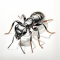 Realistic Vector Illustration Of A Drawn Ant