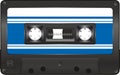 Realistic vector image of an audio compact cassette. png format Royalty Free Stock Photo