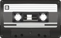 Realistic vector image of an audio compact cassette. png format Royalty Free Stock Photo