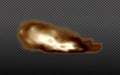 Dust cloud with fire,cigarette smoke and black smog.Realistic vector isolated on transparent background. Concept house